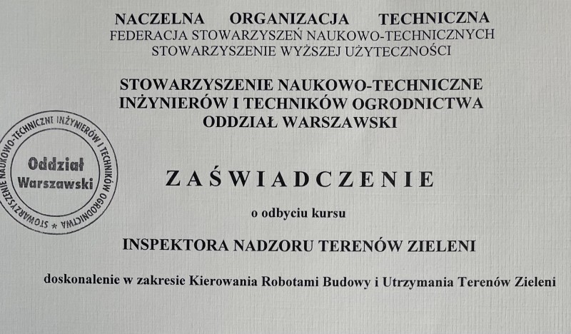 zaświadczenie