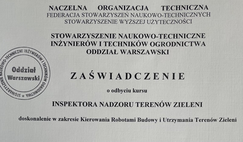 zaświadczenie